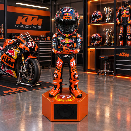 Helmstand KTM Factory Racing edition with Bluetooth speaker base