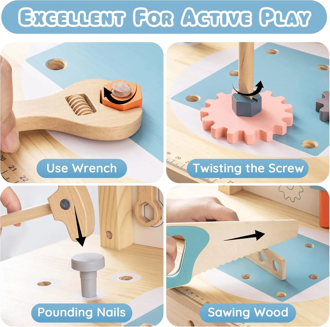 Montessori Tool Bench - Image 11